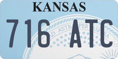KS license plate 716ATC