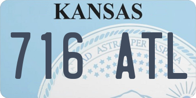 KS license plate 716ATL