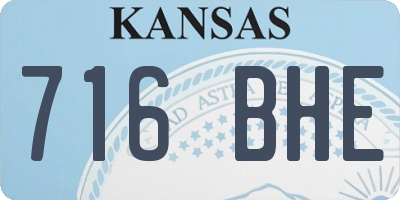 KS license plate 716BHE