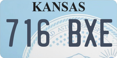 KS license plate 716BXE