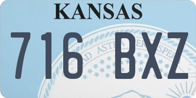 KS license plate 716BXZ