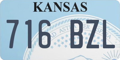 KS license plate 716BZL