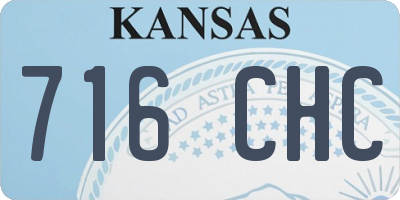 KS license plate 716CHC