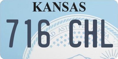 KS license plate 716CHL