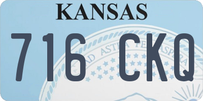 KS license plate 716CKQ