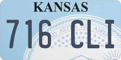 KS license plate 716CLI