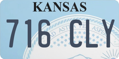 KS license plate 716CLY