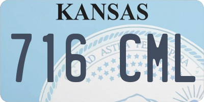 KS license plate 716CML