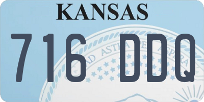 KS license plate 716DDQ