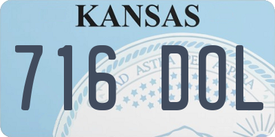 KS license plate 716DOL