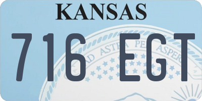 KS license plate 716EGT