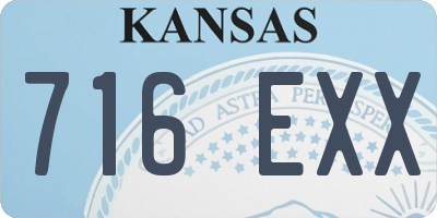 KS license plate 716EXX