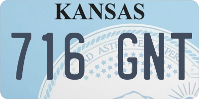 KS license plate 716GNT