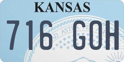 KS license plate 716GOH