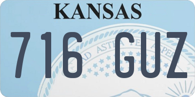 KS license plate 716GUZ