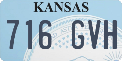 KS license plate 716GVH