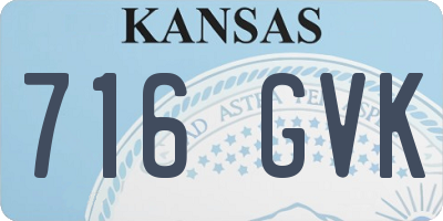 KS license plate 716GVK