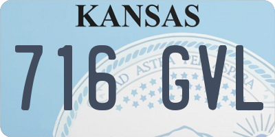 KS license plate 716GVL