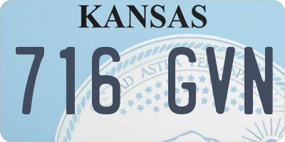 KS license plate 716GVN