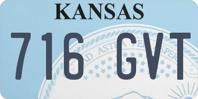 KS license plate 716GVT