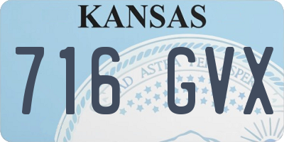 KS license plate 716GVX