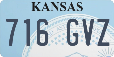 KS license plate 716GVZ