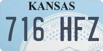 KS license plate 716HFZ