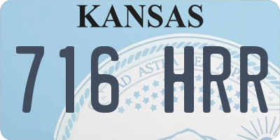 KS license plate 716HRR