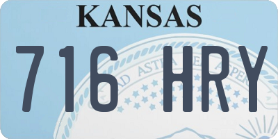 KS license plate 716HRY