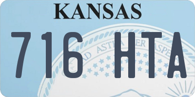 KS license plate 716HTA