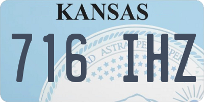KS license plate 716IHZ