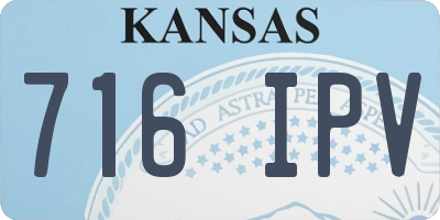 KS license plate 716IPV