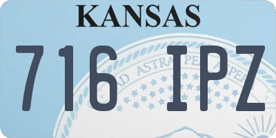 KS license plate 716IPZ