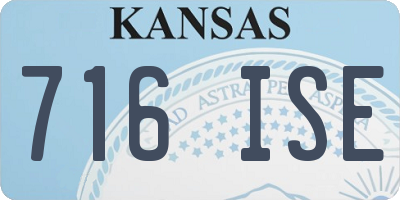 KS license plate 716ISE