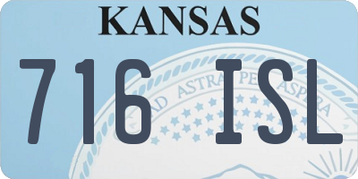 KS license plate 716ISL