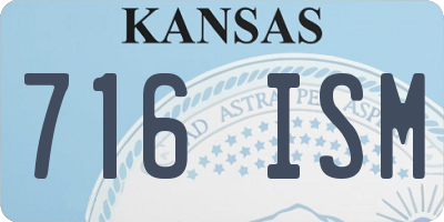 KS license plate 716ISM