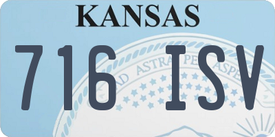 KS license plate 716ISV