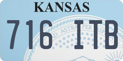 KS license plate 716ITB