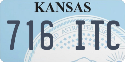 KS license plate 716ITC
