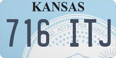 KS license plate 716ITJ