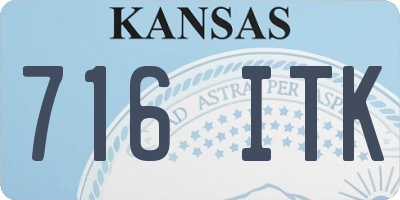KS license plate 716ITK