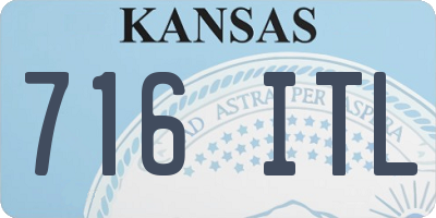 KS license plate 716ITL