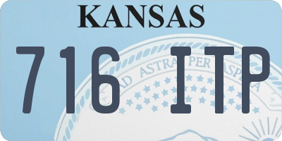 KS license plate 716ITP