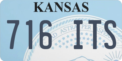 KS license plate 716ITS