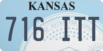 KS license plate 716ITT