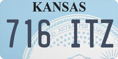 KS license plate 716ITZ