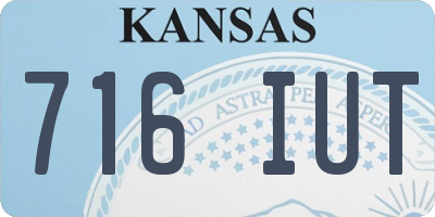 KS license plate 716IUT