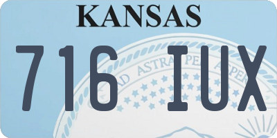 KS license plate 716IUX