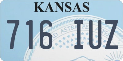 KS license plate 716IUZ