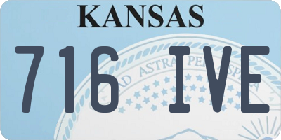 KS license plate 716IVE